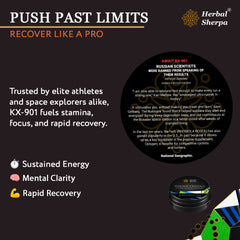 Herbal Sherpa KX-901 Crystals Pre-Workout & Recovery with Rhodiola, Shilajit & Reishi