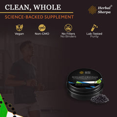 Herbal Sherpa KX-901 Crystals Pre-Workout & Recovery with Rhodiola, Shilajit & Reishi