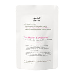 Herbal Sherpa-Gut health, Constipation, Restore Digestion. Leaky Gut Repair. Gas & Bloating Relief. Made to Order in 7 Days. 30-Day Supply.